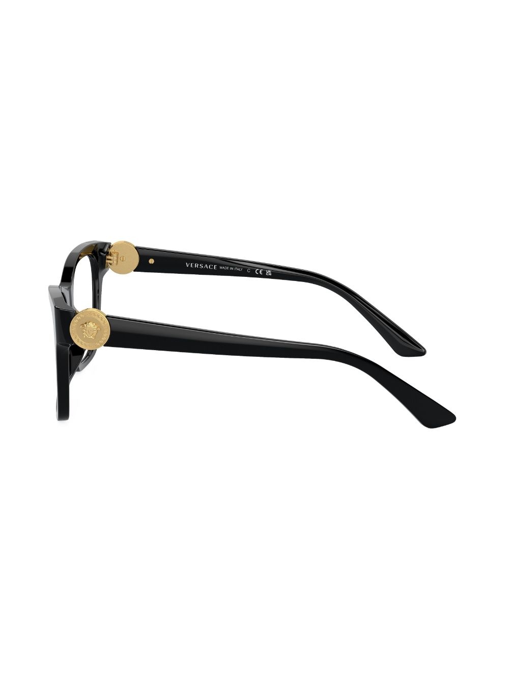 Medusa-plaque square-frame glasses - 2