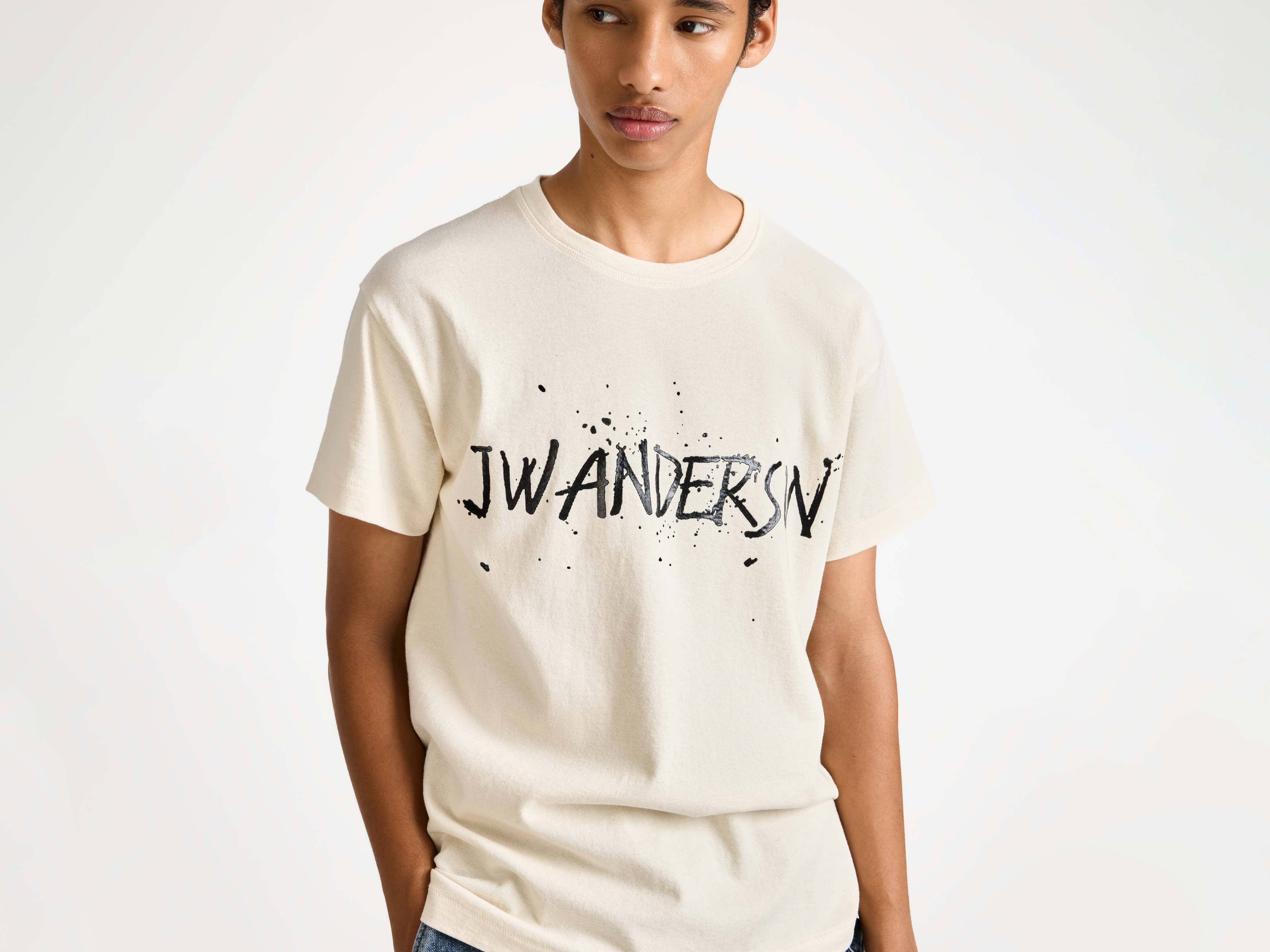 CIRCULAR T-SHIRT IN ECRU - 4