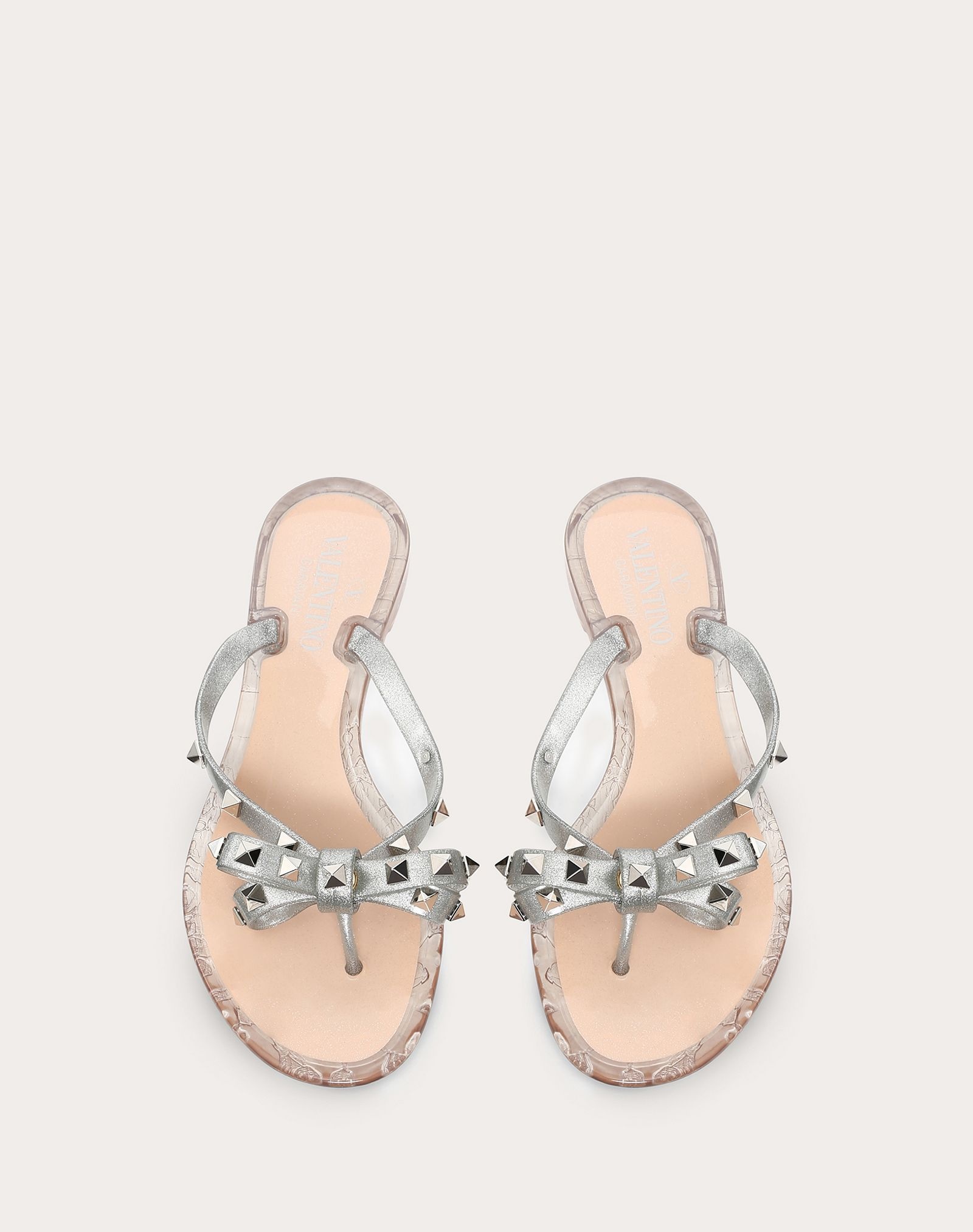 Rockstud Glittered Rubber Flip Flop - 4