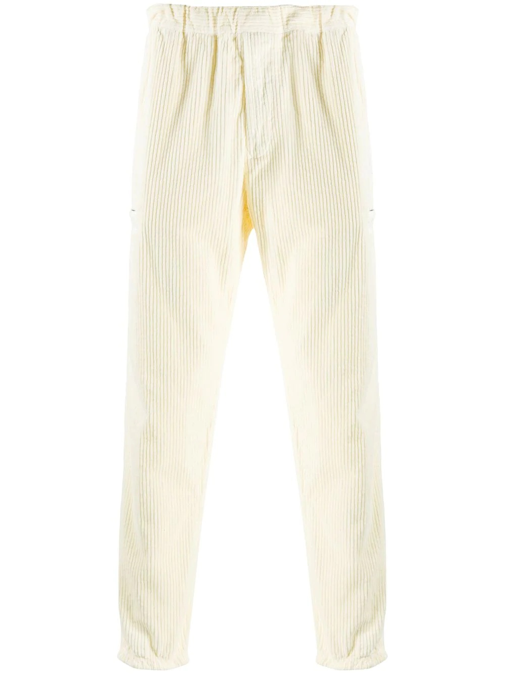 corduroy straight leg trousers - 1