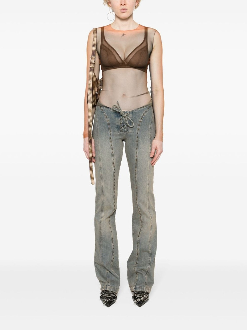 MUGLER long-sleeve mesh T-shirt outlook