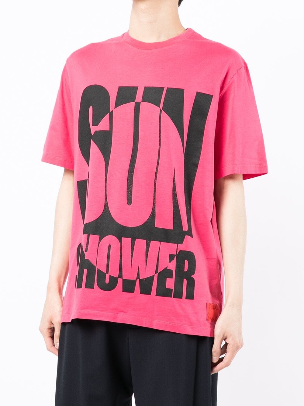 slogan-print short-sleeved T-shirt - 3