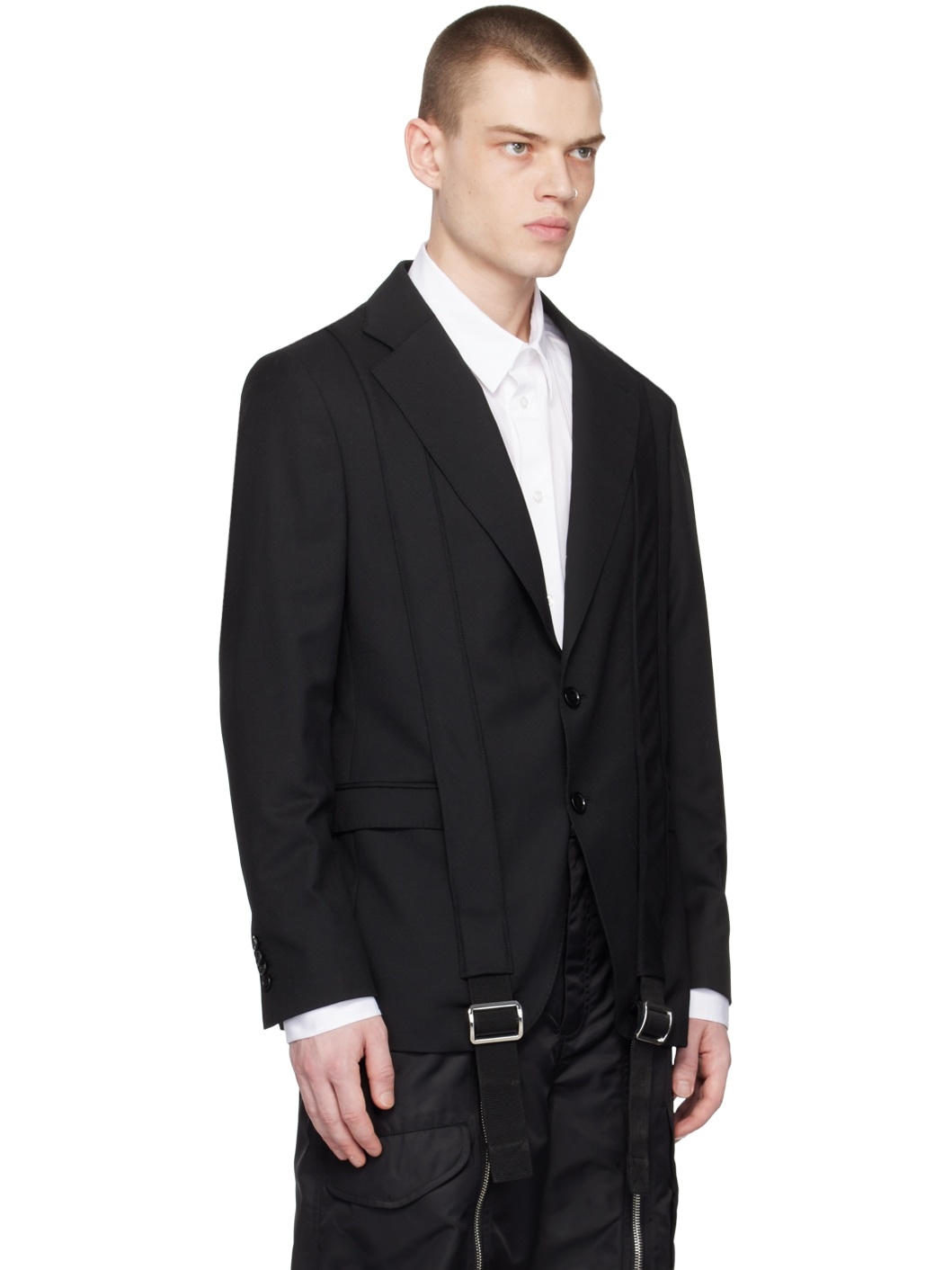 Black Slim-Fit Blazer - 2