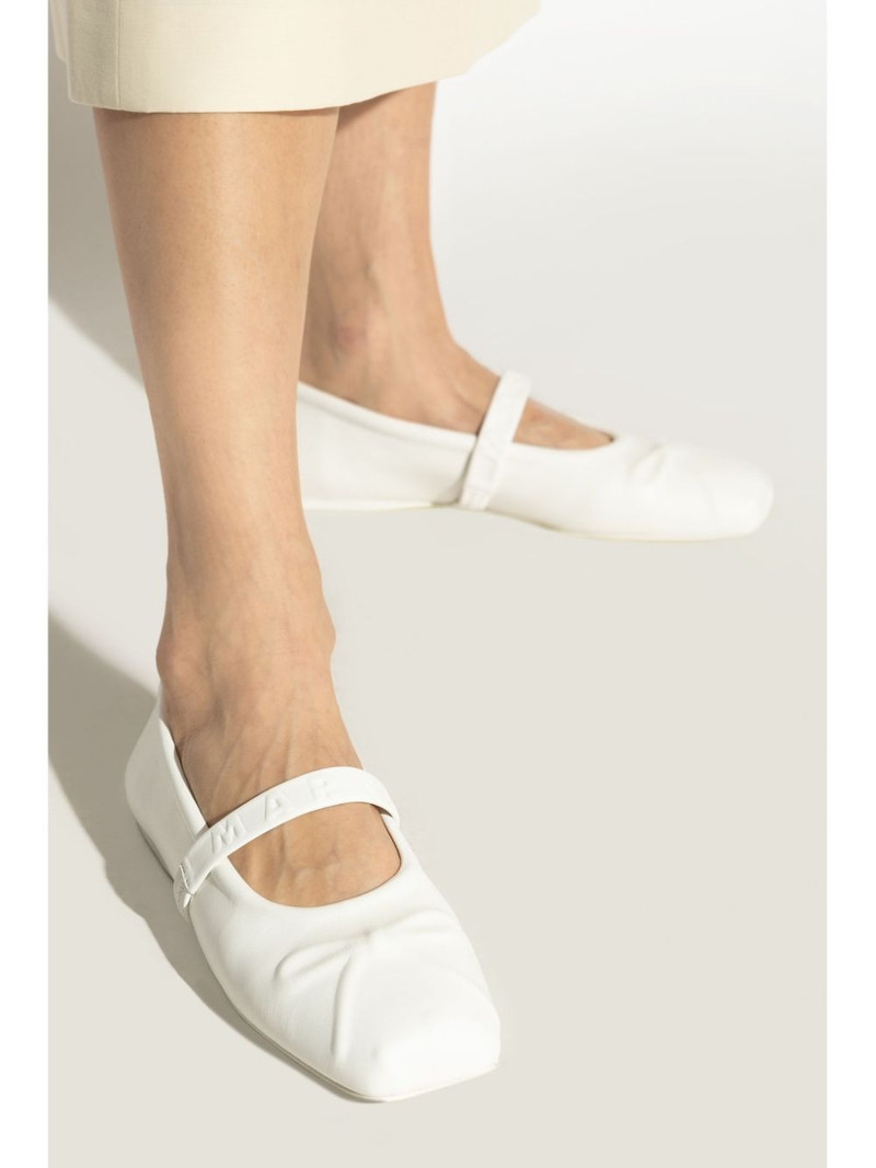 Marni leather ballet flats outlook