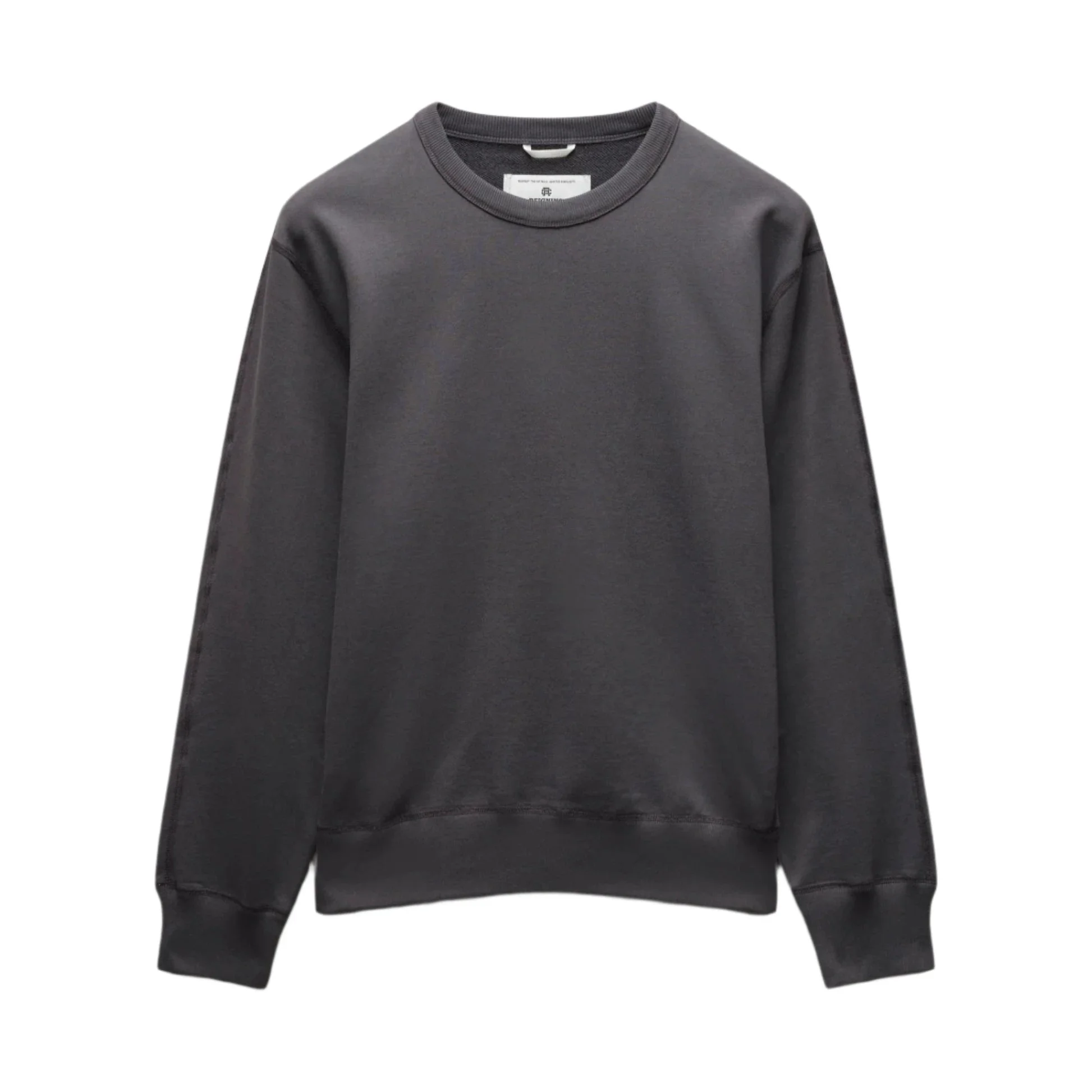 Midweight Terry Standard Fit Crewneck Midnight - 1