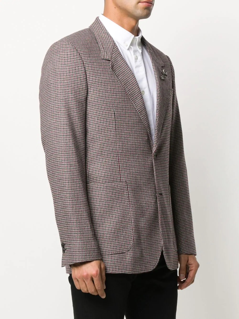 houndstooth blazer jacket - 3