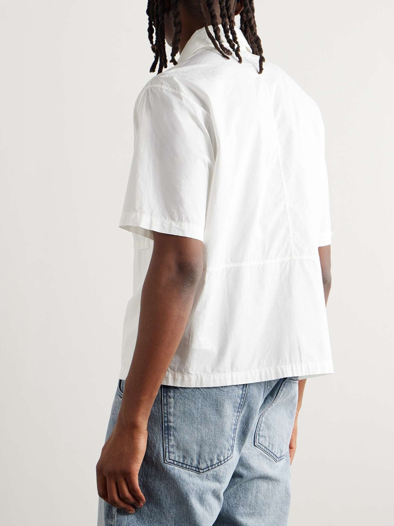 Logo-Embroidered Cotton-Poplin Shirt 3