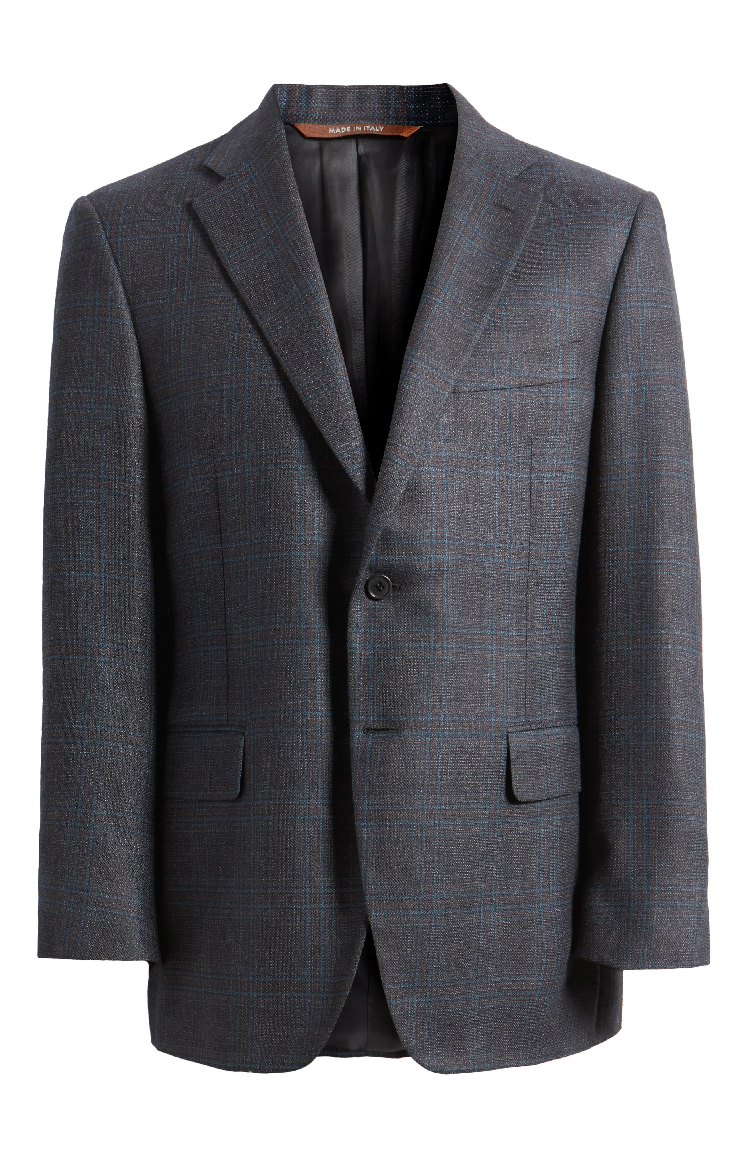 Siena Regular Fit Plaid Silk & Wool Sport Coat - 6