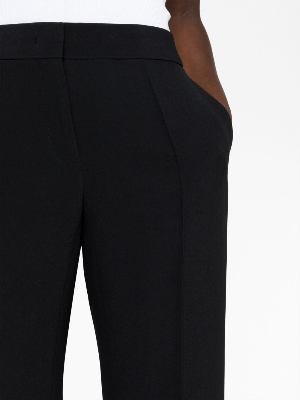 high-waisted flared trousers - 3