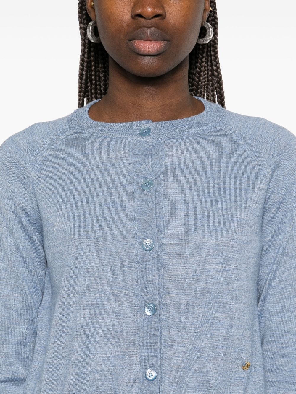 crew-neck cardigan - 5