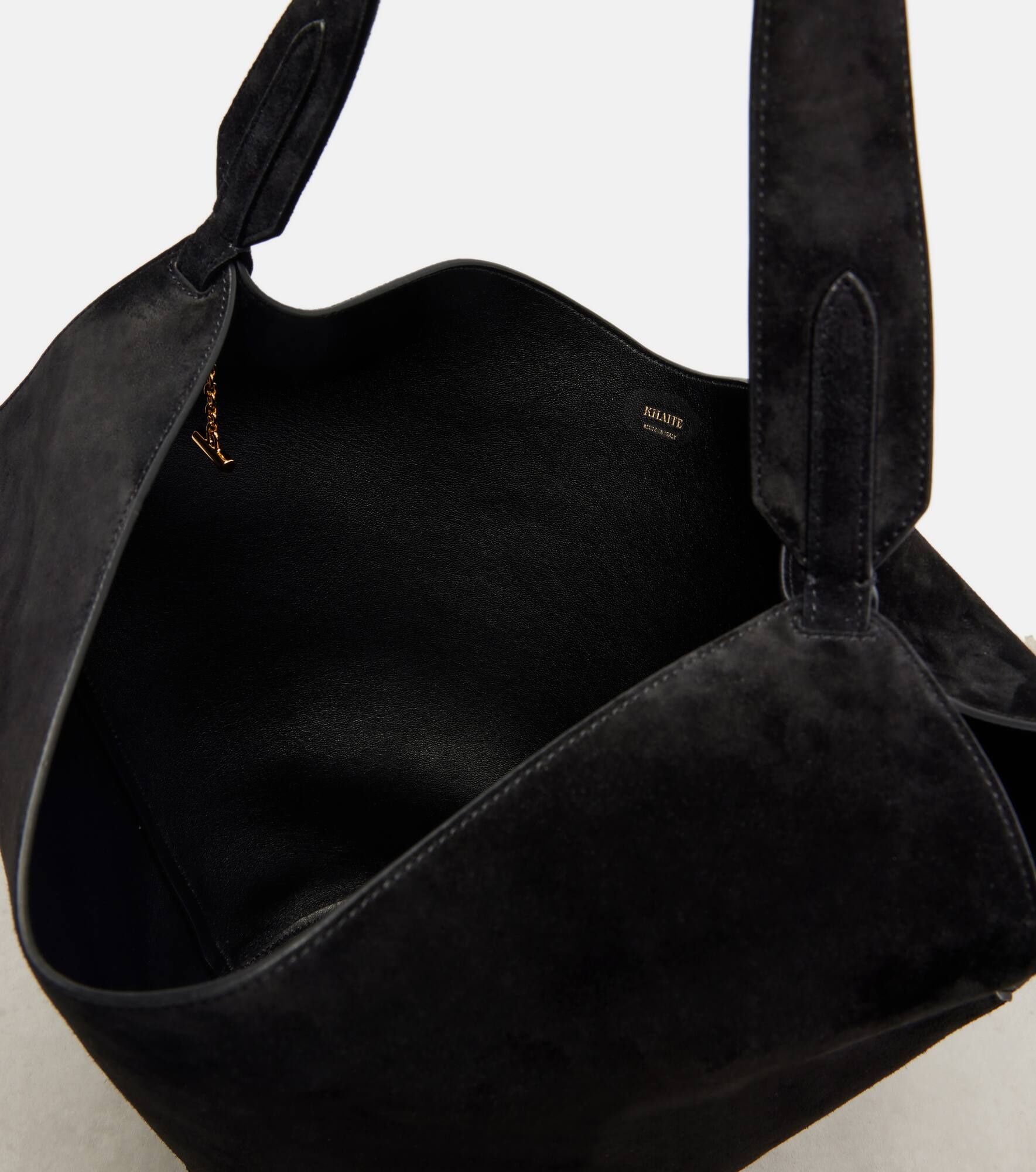 Lotus Small suede tote bag - 3