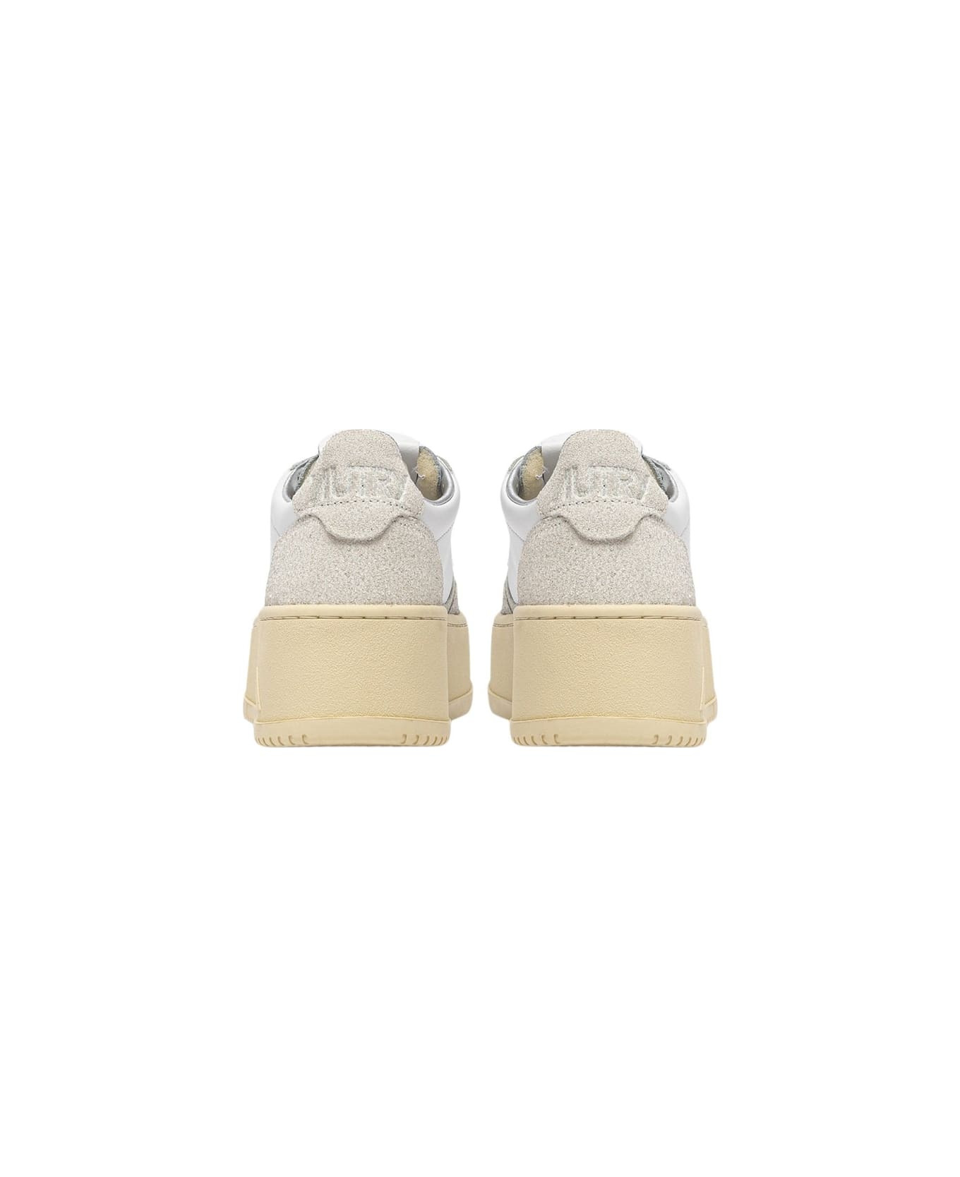 Platform Low Lea Stars Wht Wht - 3