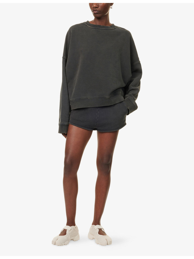 entire studios Box Round-Neck Cotton-Jersey Sweatshirt outlook