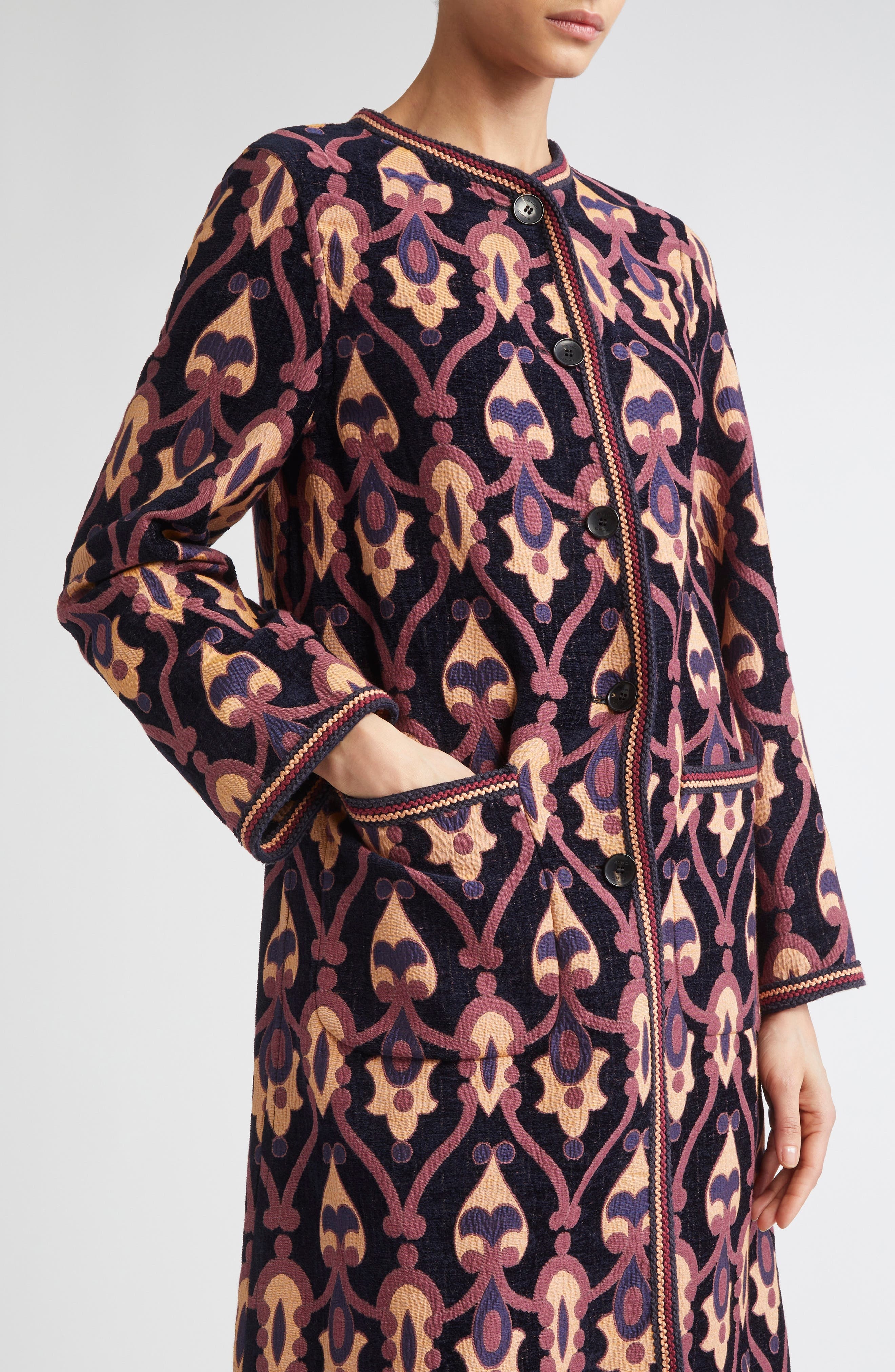 Etro Paisley Jacquard Jacket in Multicolor Blue Base at Nordstrom - 5