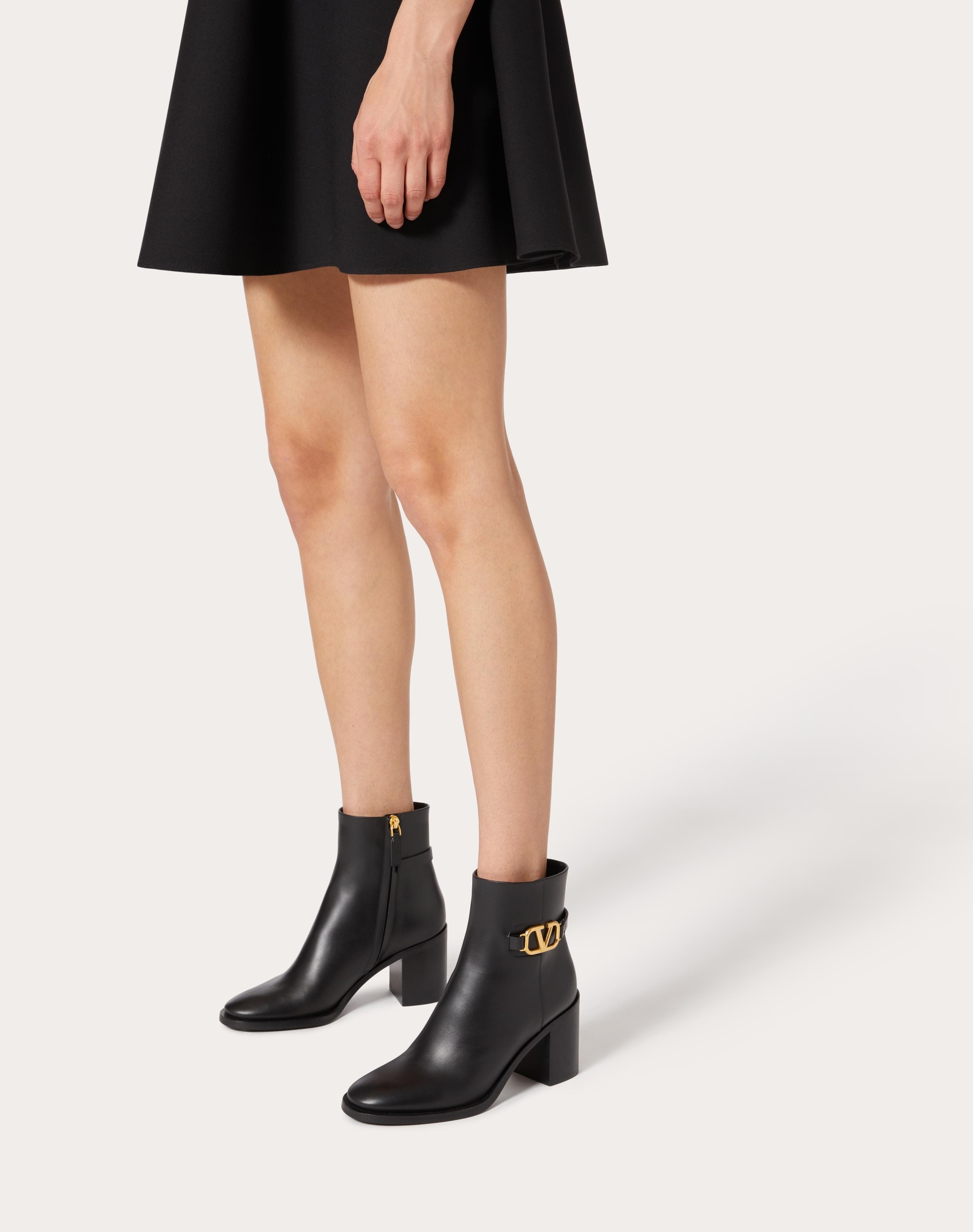 VLOGO SIGNATURE CALFSKIN ANKLE BOOT 75MM - 6