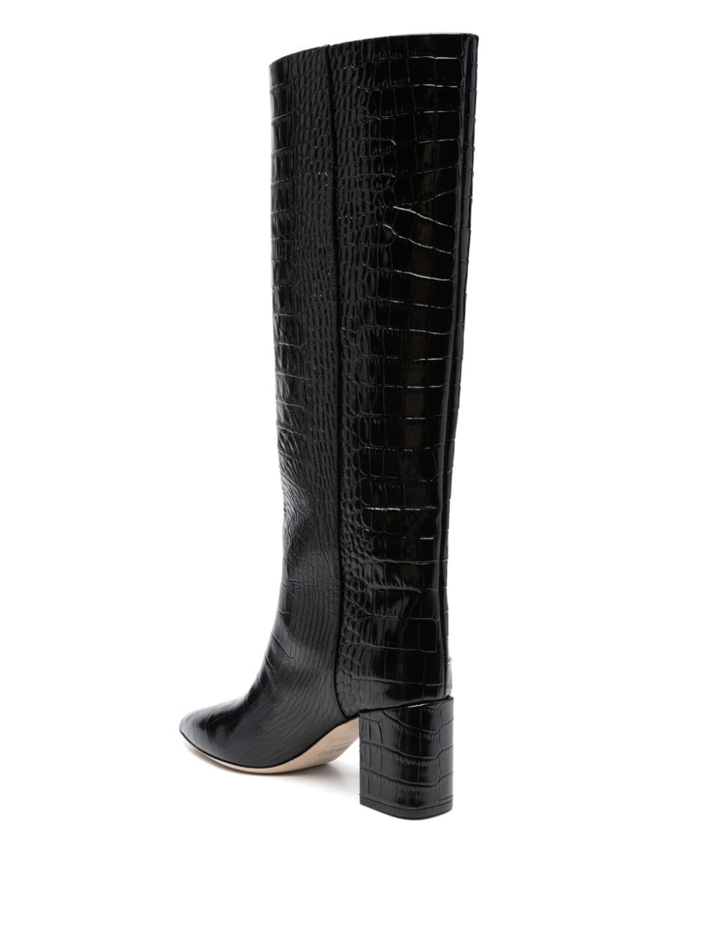 Anja 70mm crocodile-embossed boots - 3