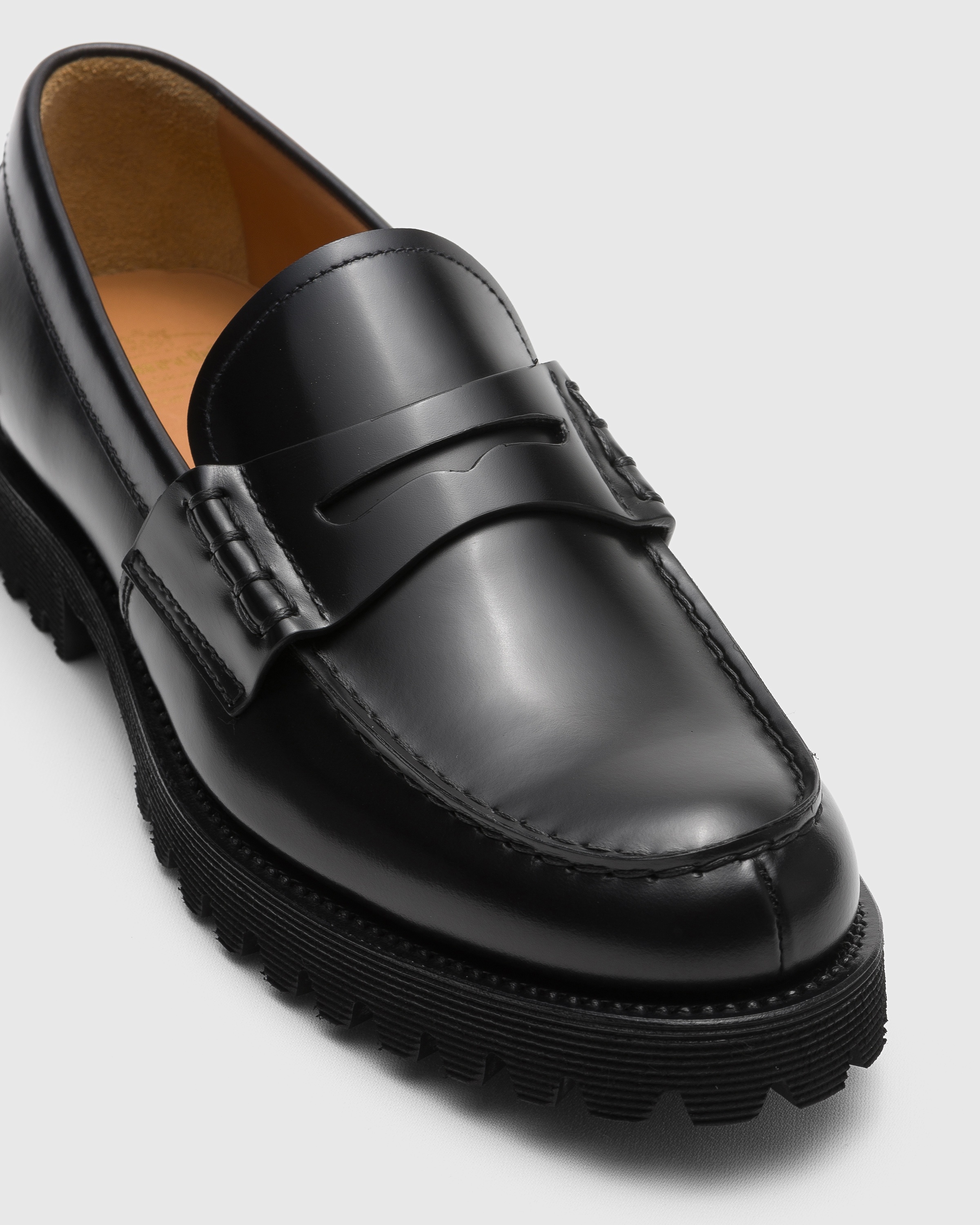 Polished Fume’ Leather Loafer - 3