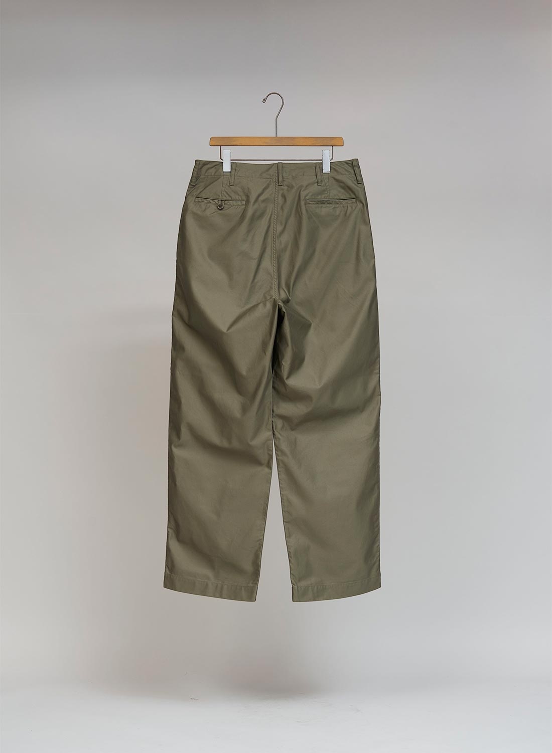 New Basic Chino Pant Moleskin in Green - 2