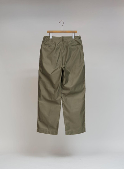 Nigel Cabourn New Basic Chino Pant Moleskin in Green outlook