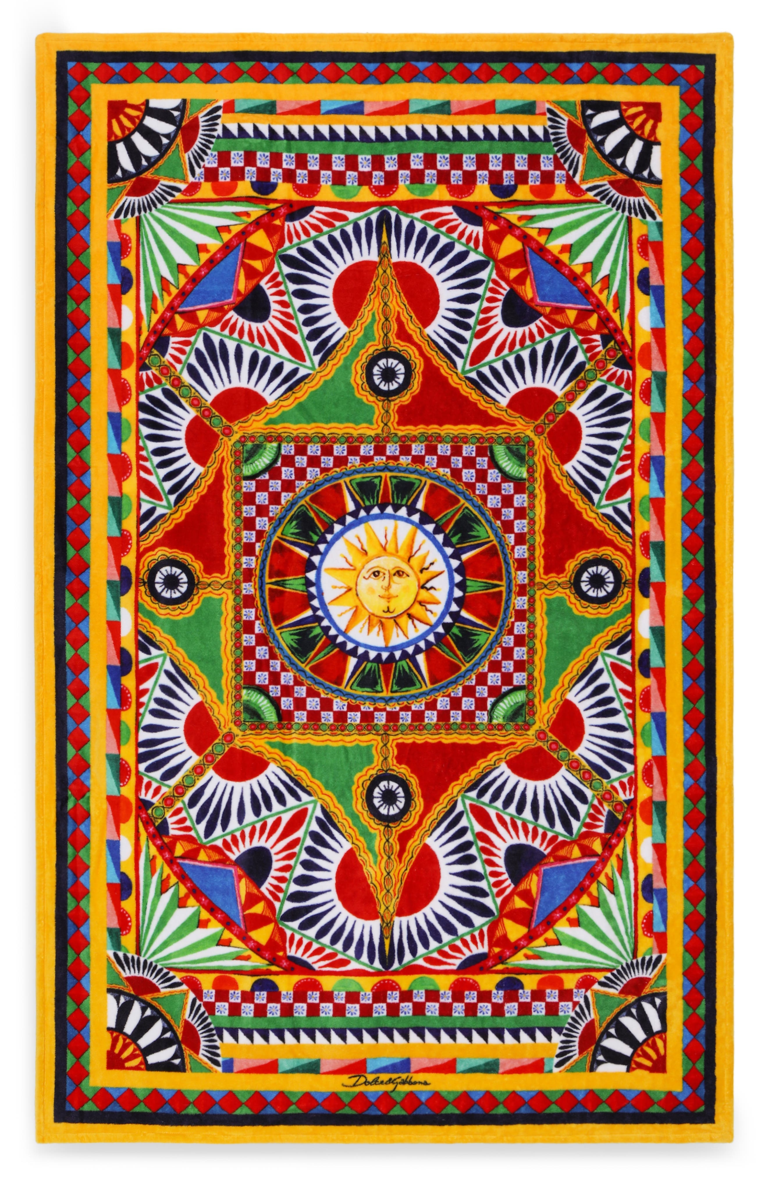 Dolce&Gabbana Carretto Beach Towel in Misce/Carr at Nordstrom - 2