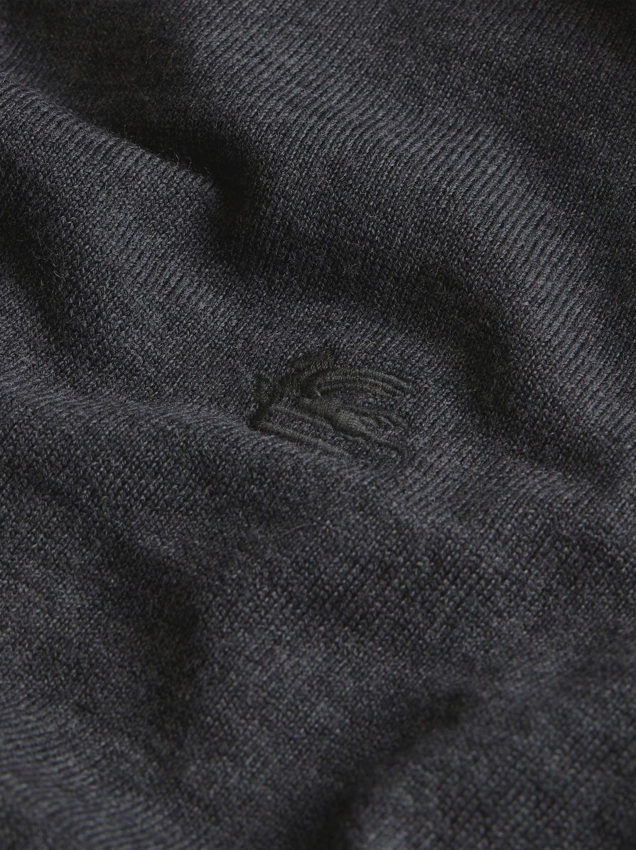 POLO NECK WOOL JUMPER WITH LOGO - 6