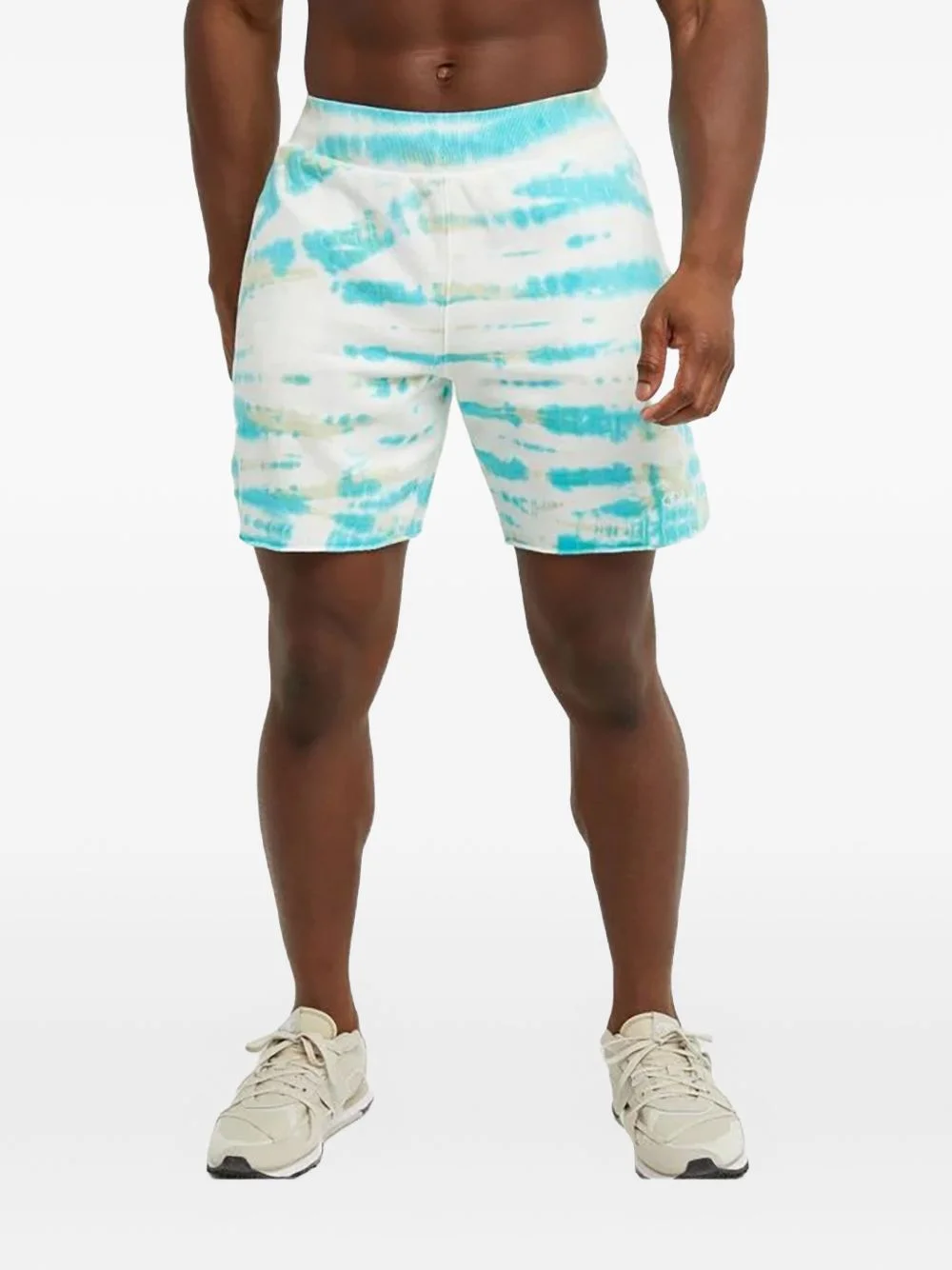 wave dye portal teal shorts - 1