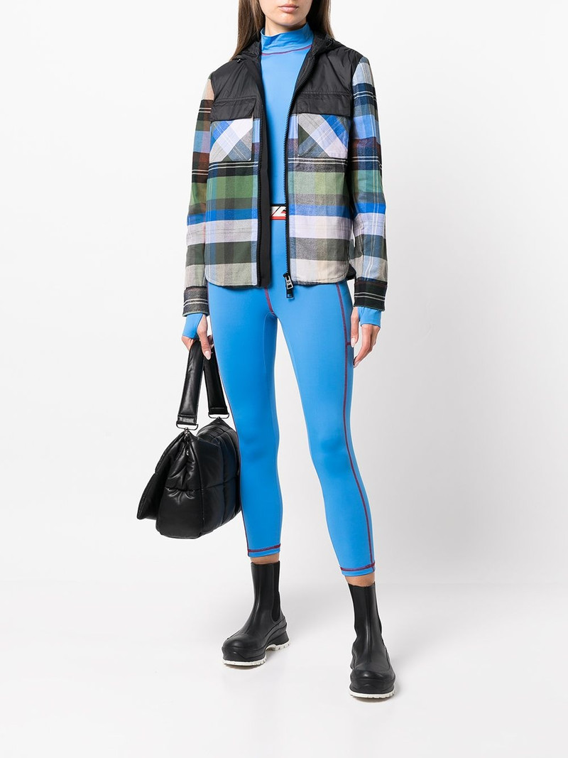 Aztech Mountain Loge-Peak check-print ski hoodie outlook