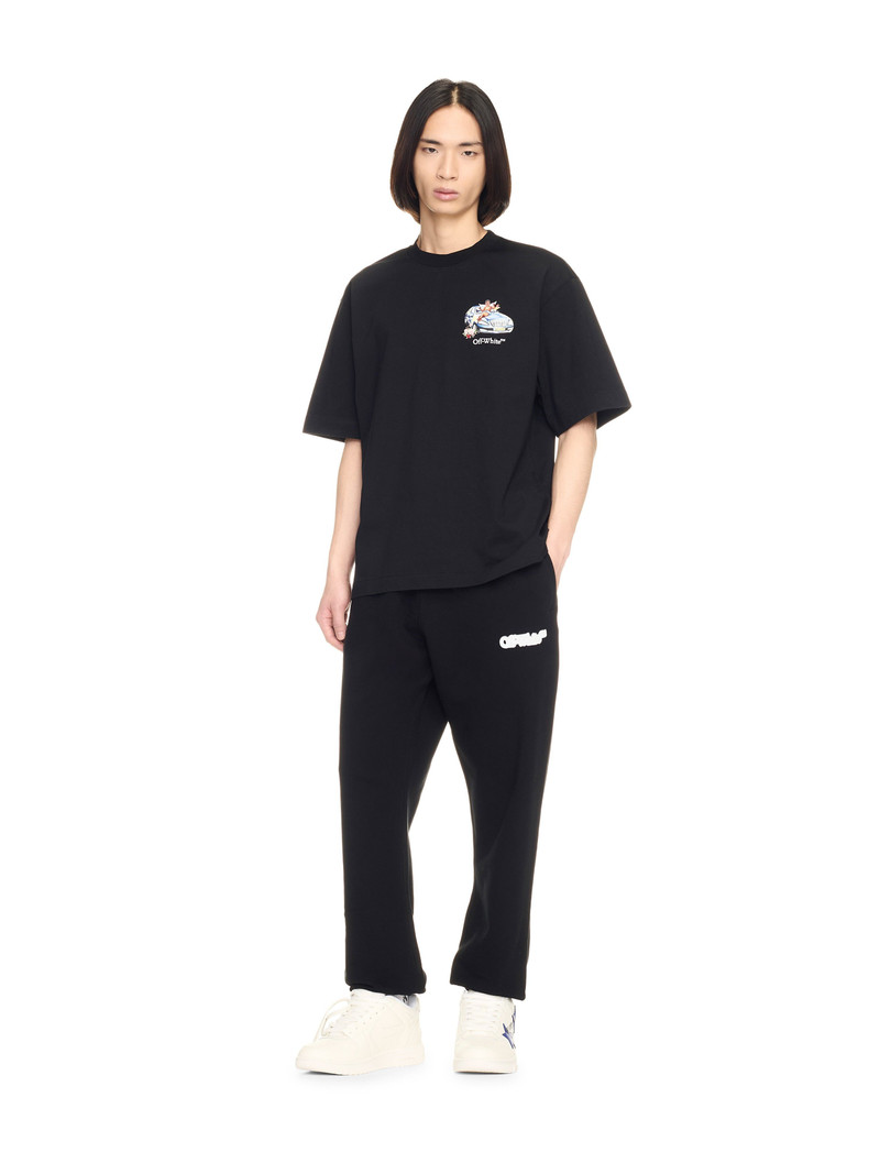 Off-White Black Spray Arrow Sweatpants outlook