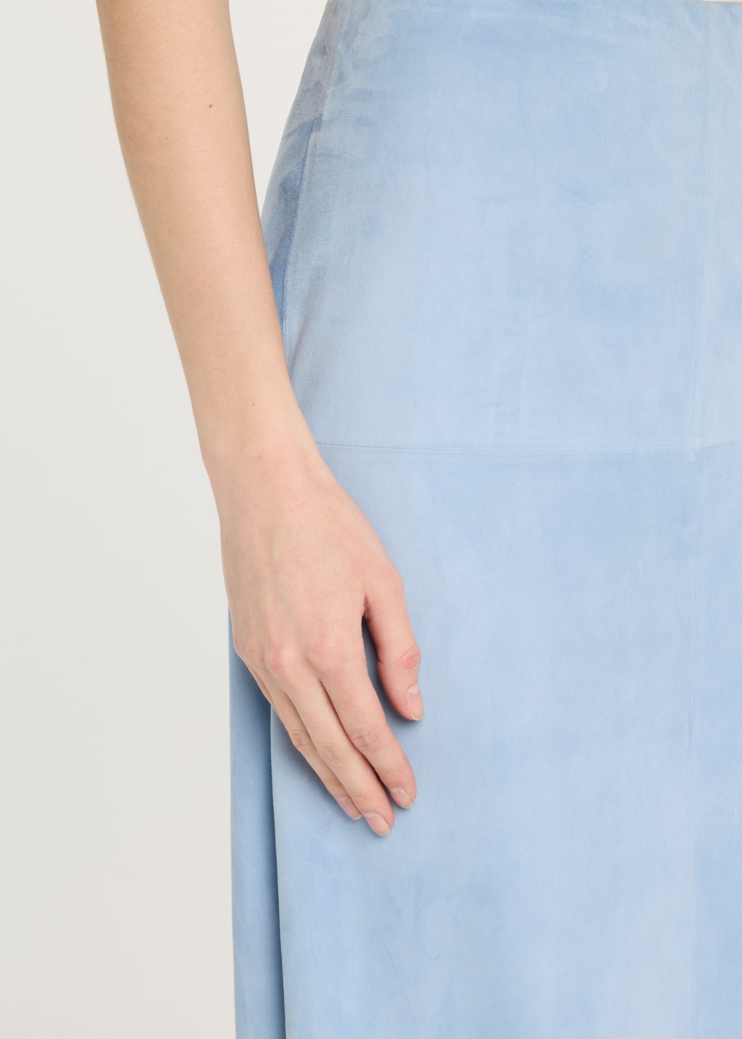 Nadia Pencil Suede Midi Skirt - 5