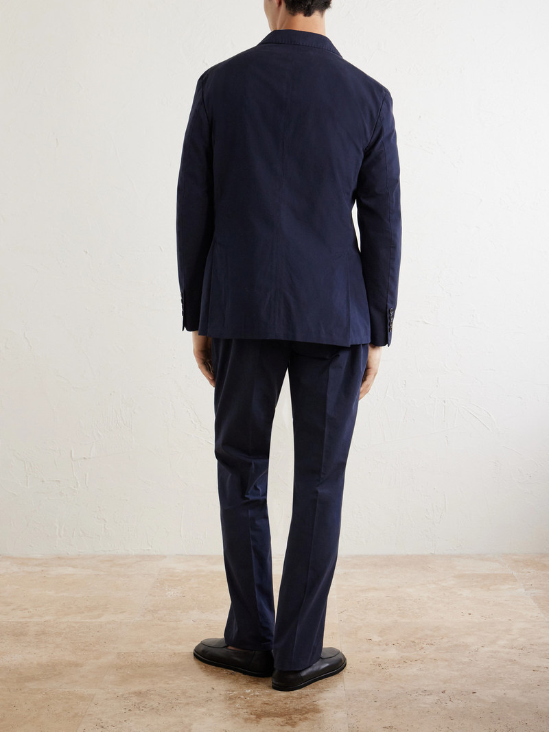 Double-Breasted Cotton-Canvas Suit Jacket 4