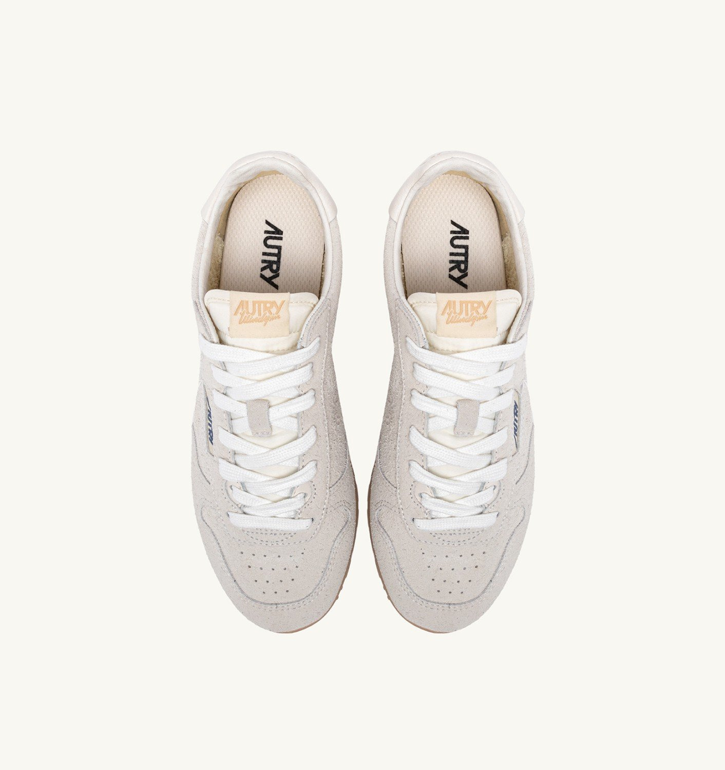 SNEAKERS WINDSPIN IN OFF WHITE SUEDE - 5