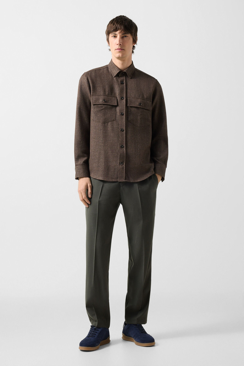 BOGNER Shirt Heiko in Dark brown outlook