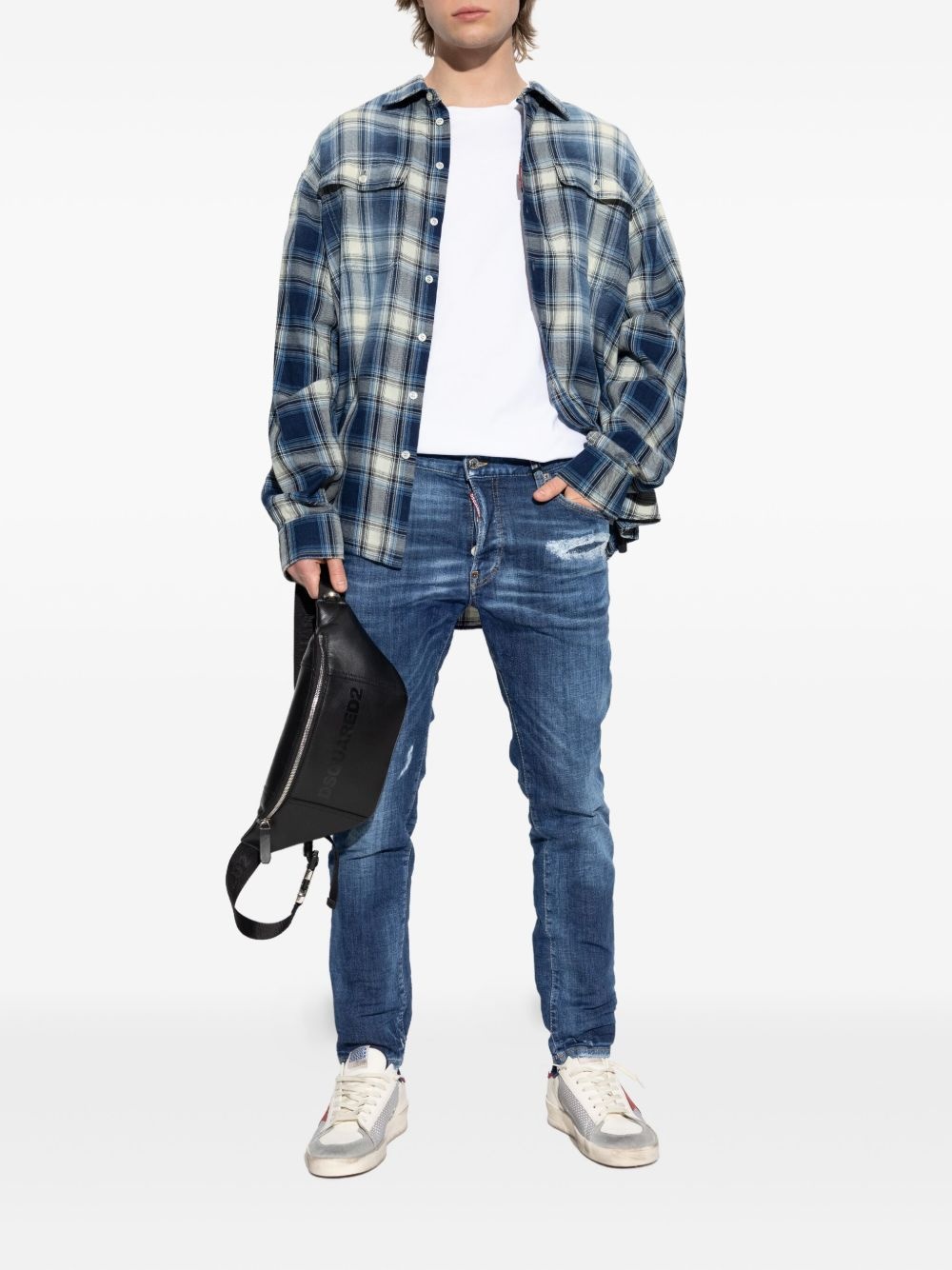 logo-tag jeans - 2