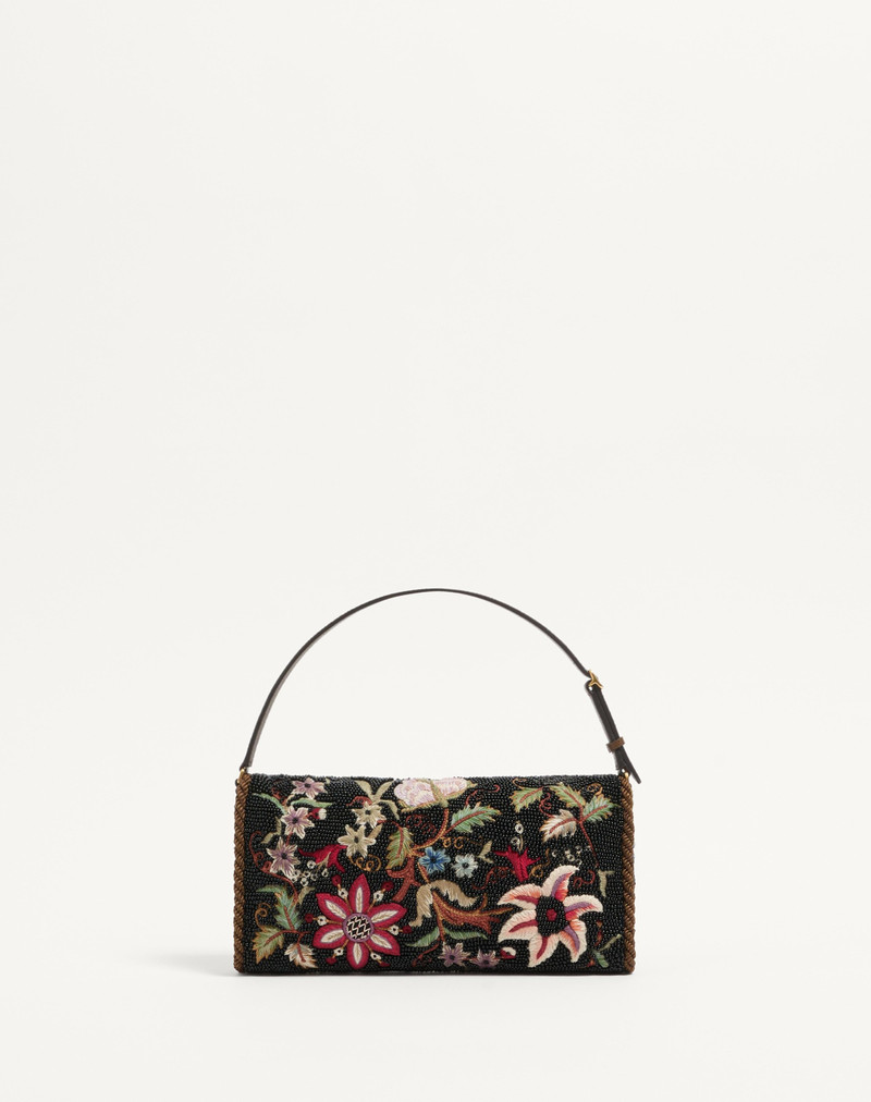 VALENTINO GARAVANI VAIN SOFT EMBROIDERED SMALL SHOULDER BAG 5