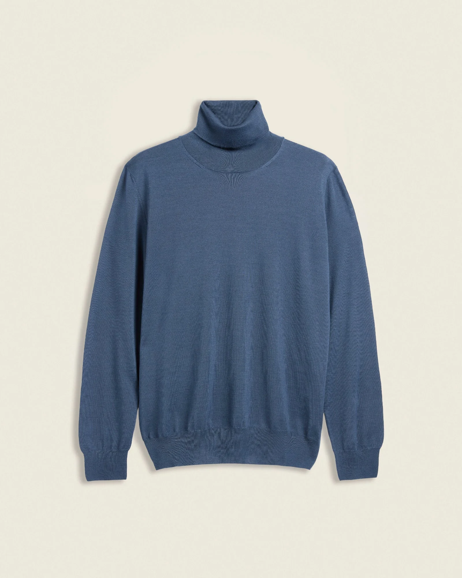 Slim fit cashmere and silk turtleneck sweater - 1