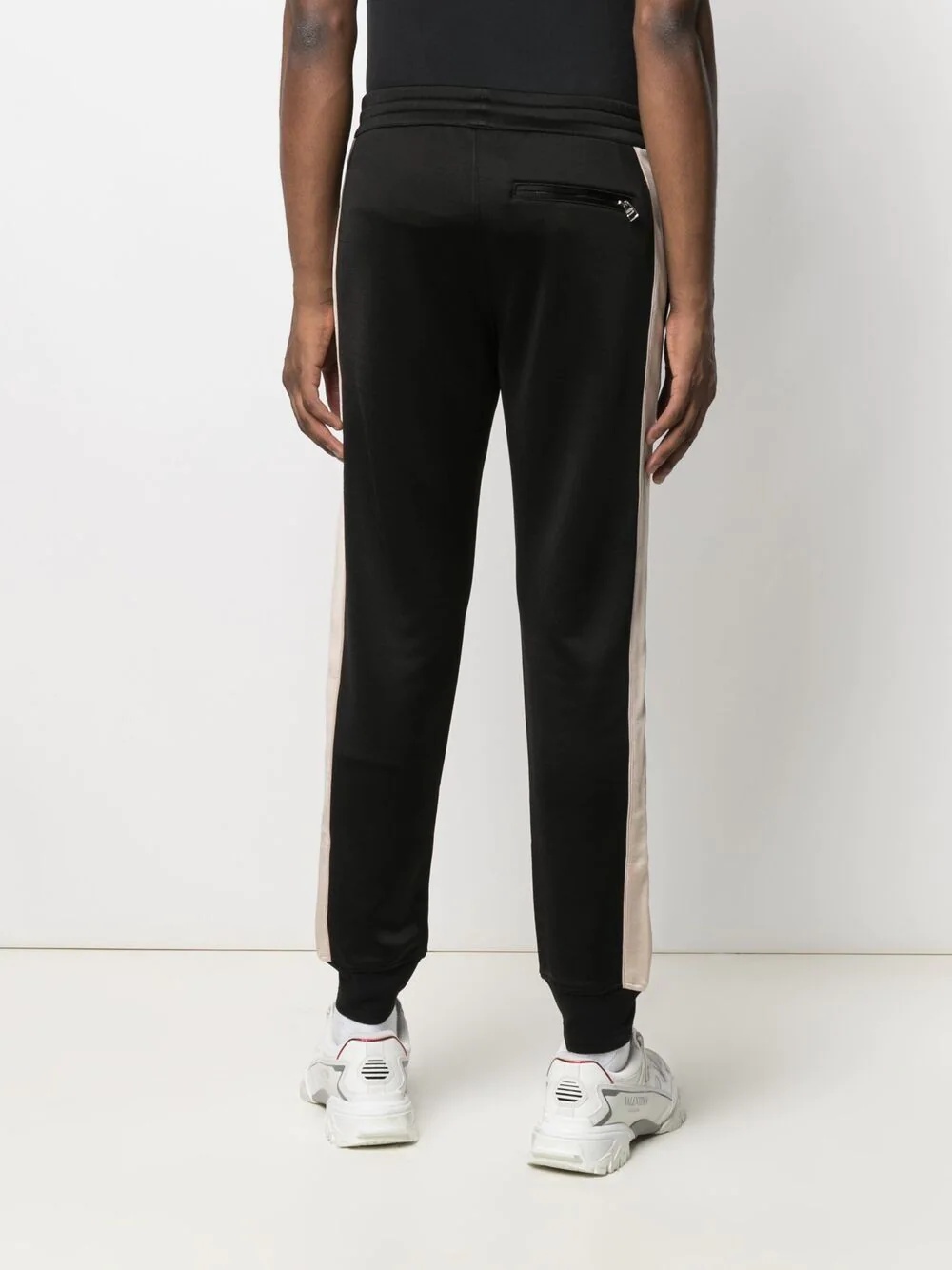 side stripe track pants - 4