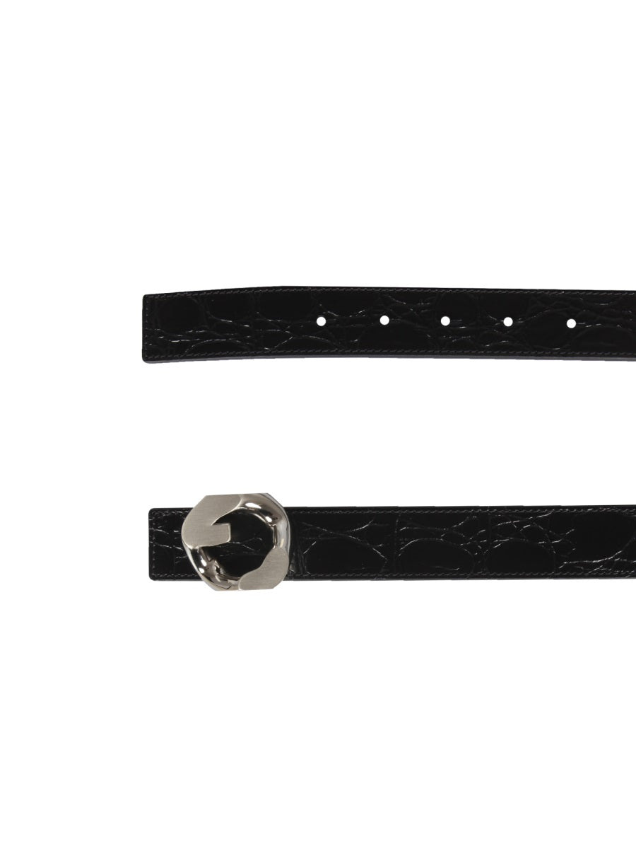 Belt With G Chain Buckle - 3