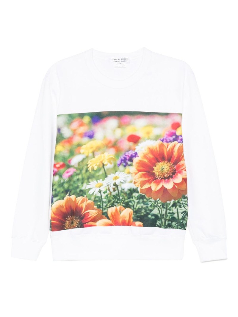 floral-print sweatshirt 1