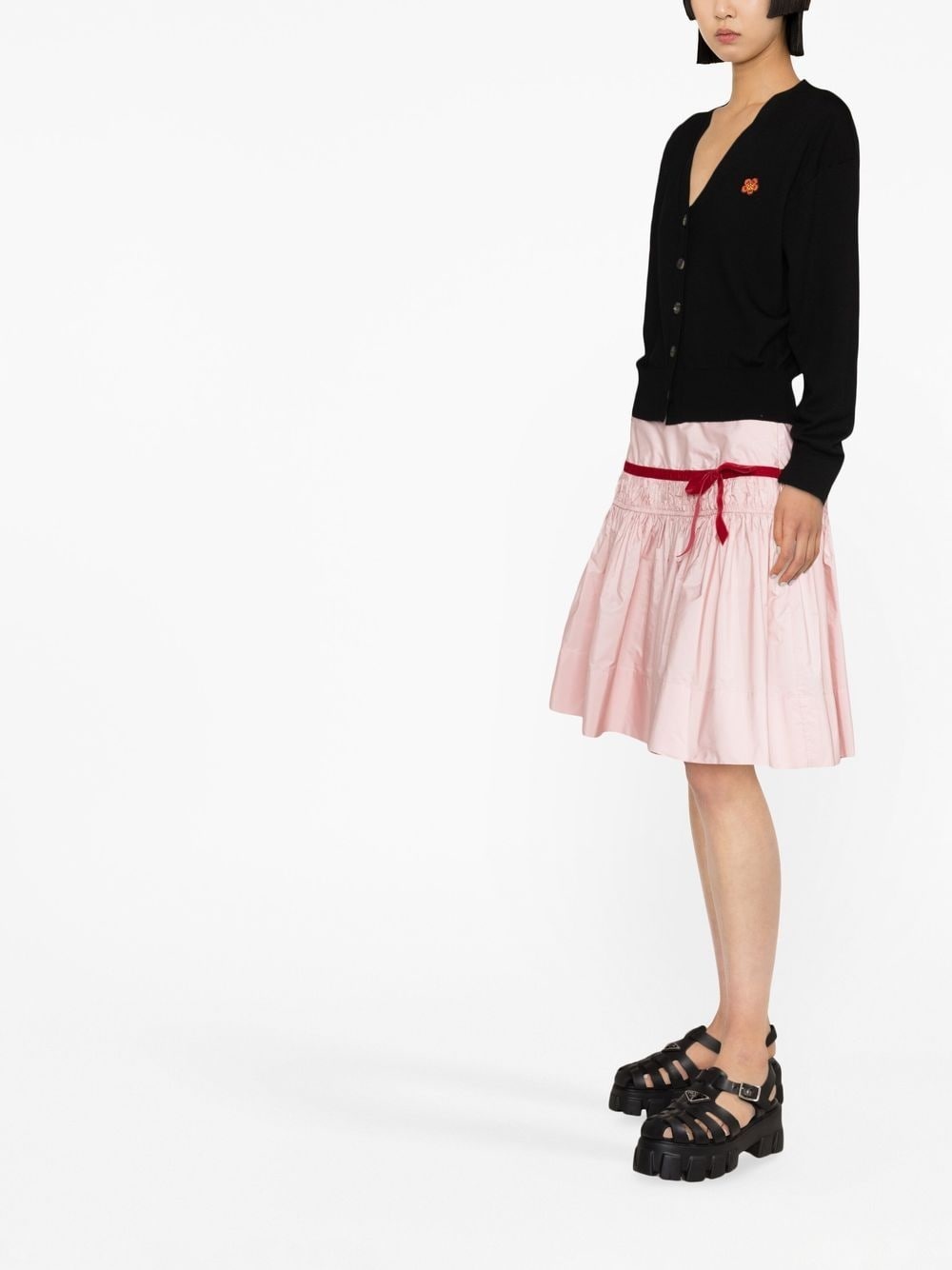 V-neck wool cardigan - 3