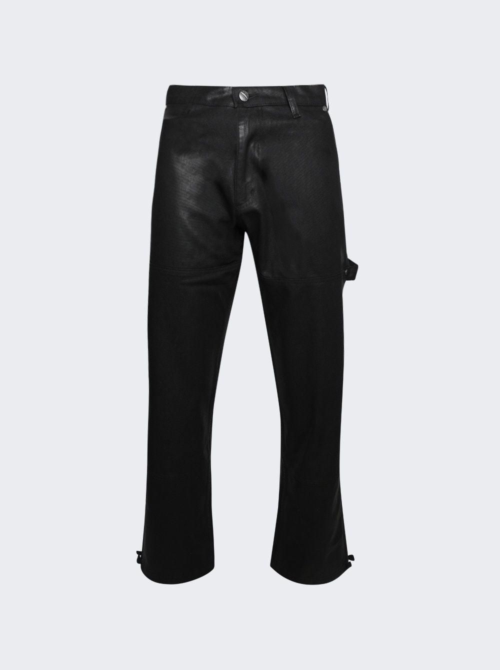 Oil Stain Reza Double Knee Jeans Black - 1