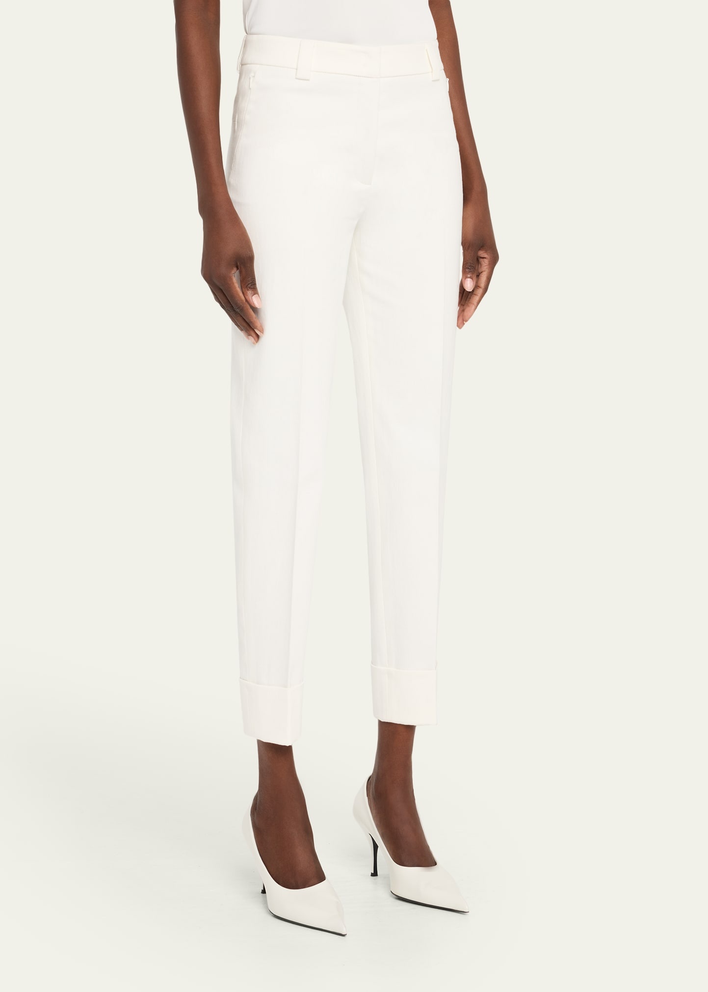 Maxima Cotton Denim Stretch Cropped Pants - 4
