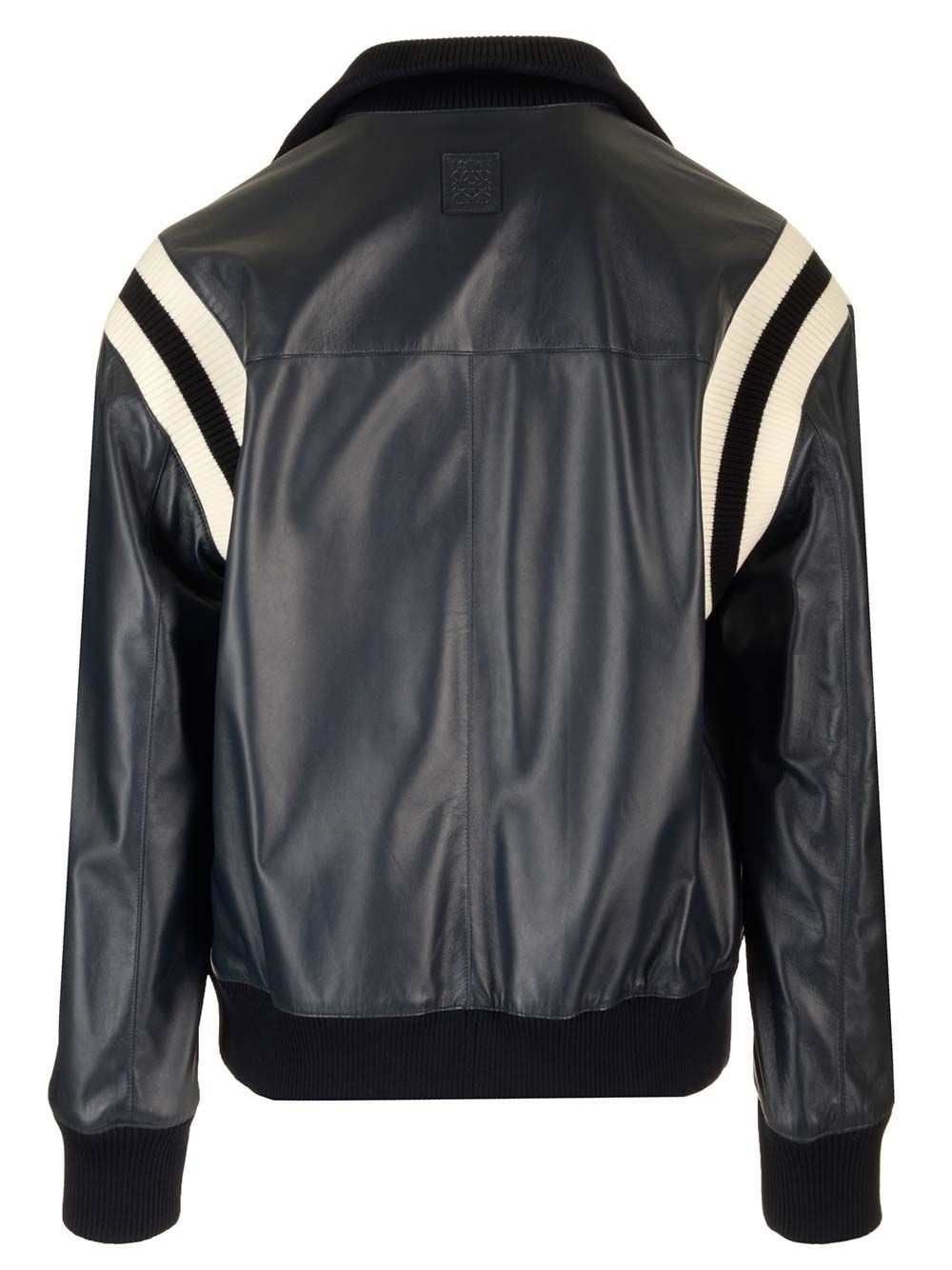 Lambskin Bomber Jacket Jackets Blue - 2