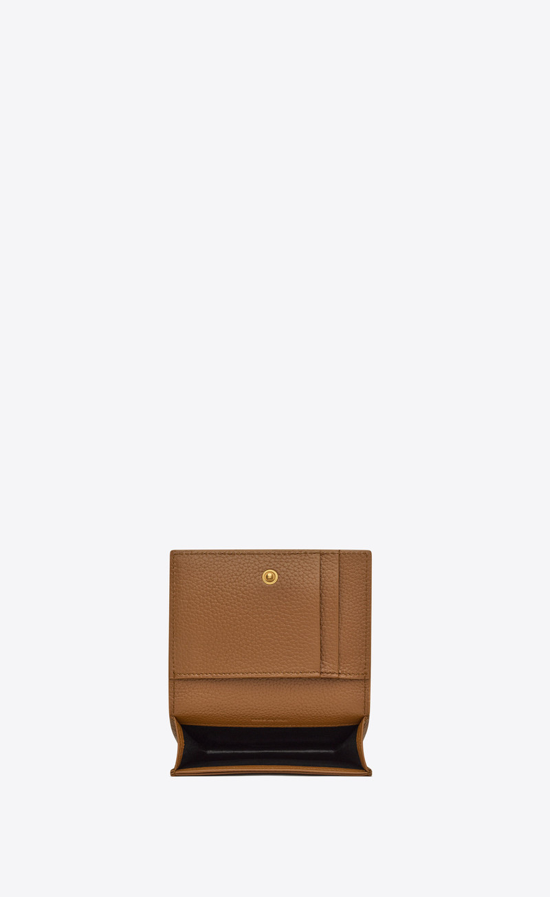 cassandre shadow saint laurent business card case in grained leather 5