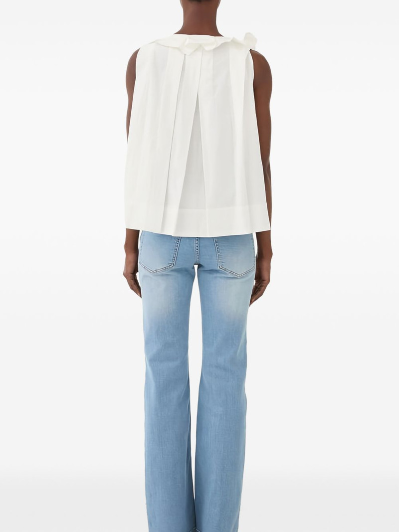 ELEH ruffled pleated top outlook