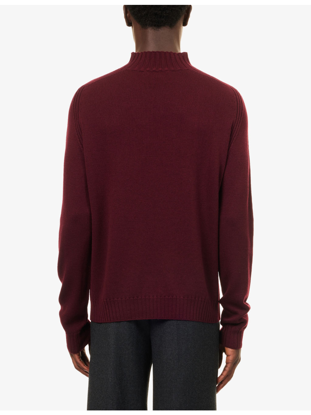 Fisherman High-Neck Wool Jumper - 4