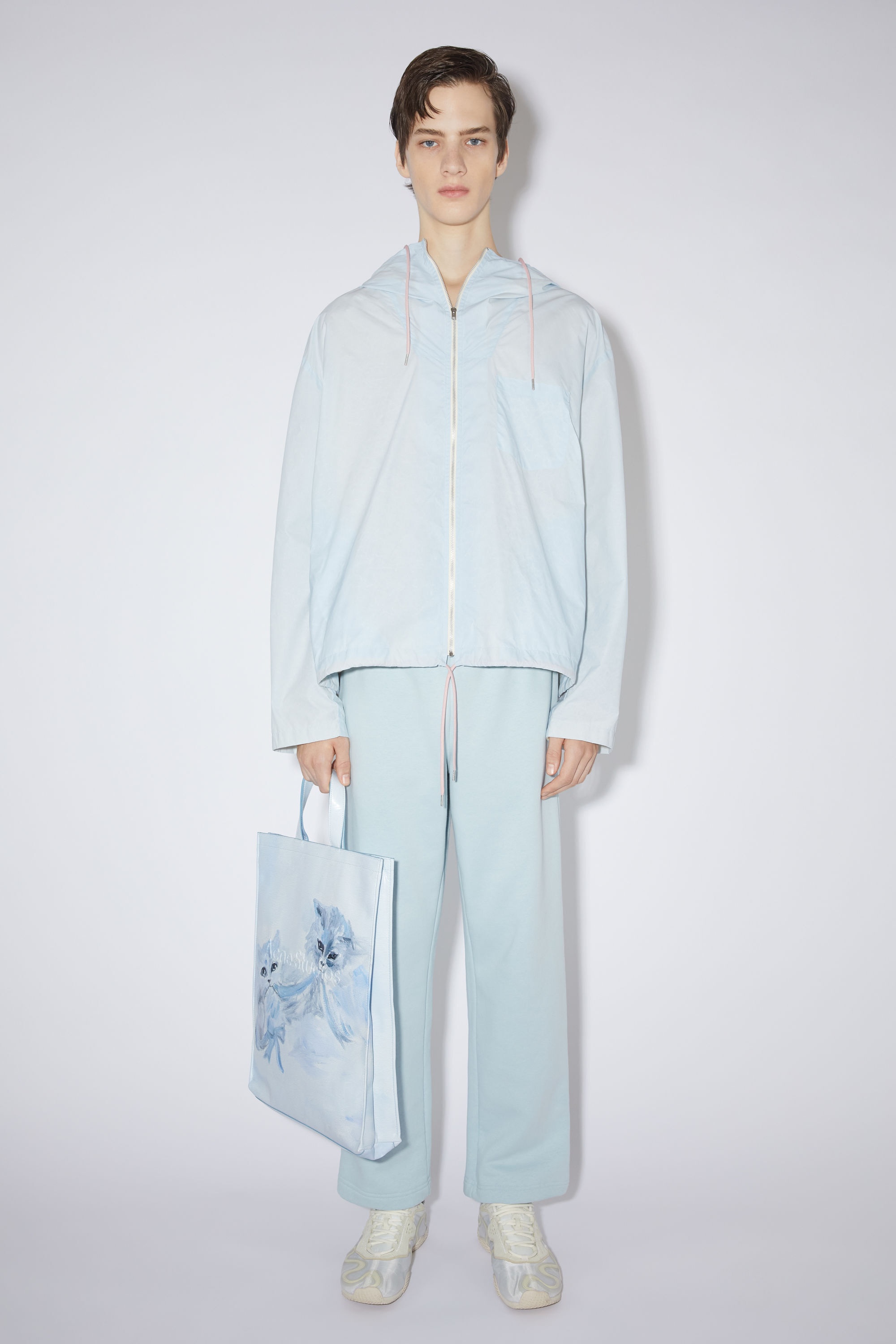 Hooded jacket - Dusty blue - 2