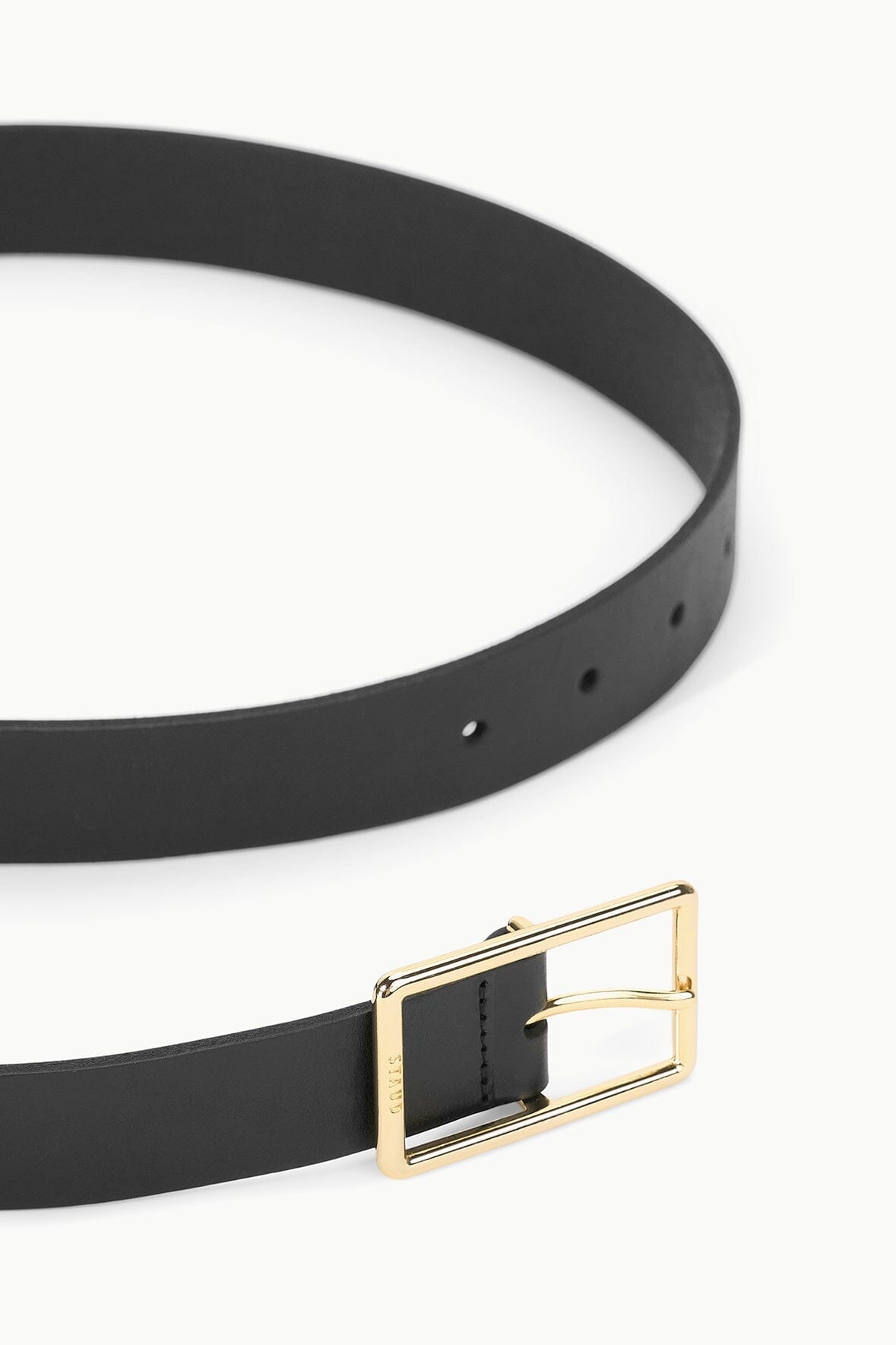 STAUD JEANS BELT - BLACK YELLOW GOLD - 3