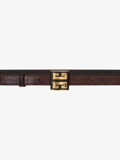 Givenchy 4G BELT IN CROCODILE EFFECT LEATHER outlook