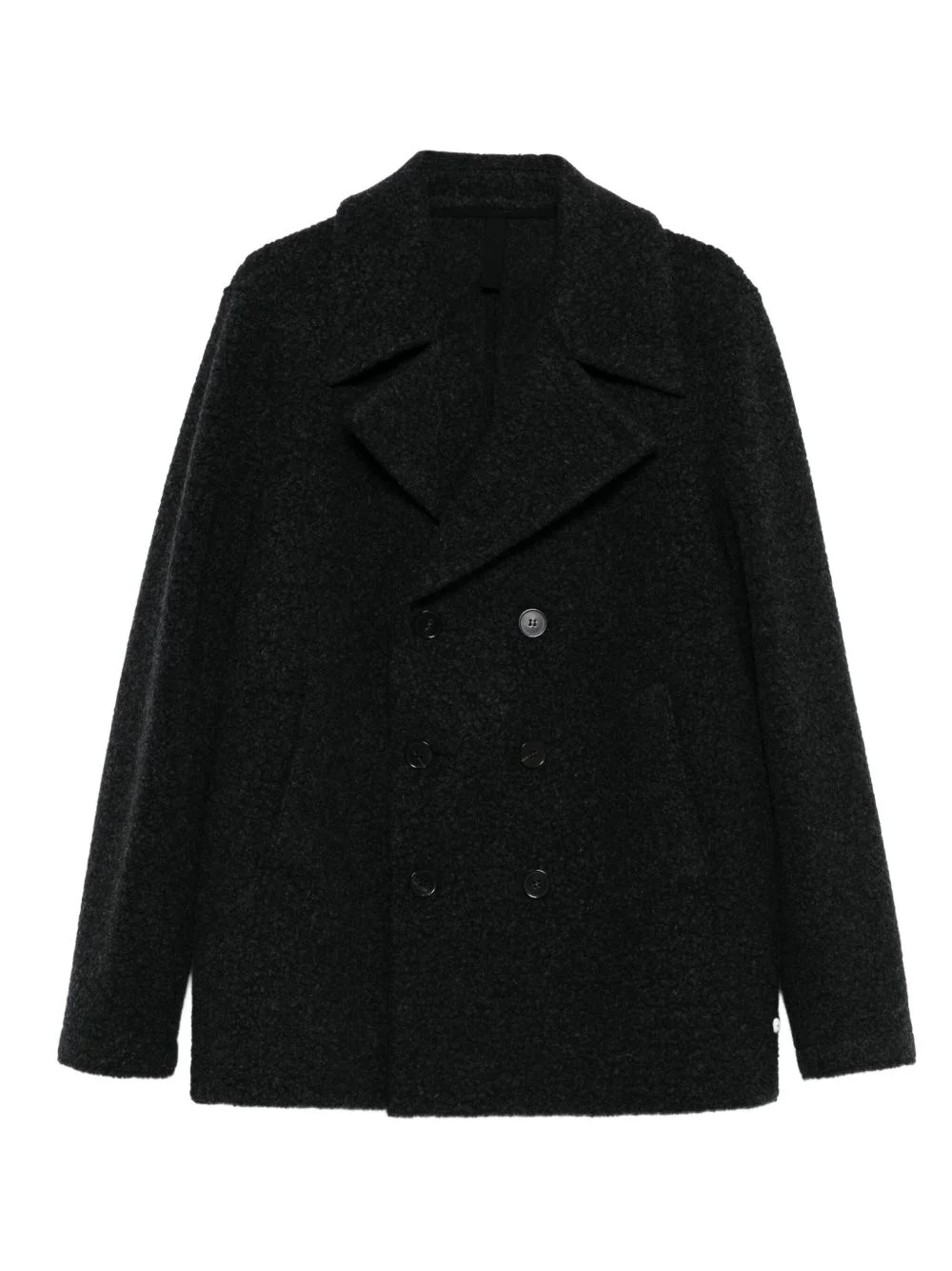double-breasted wool peacoat - 1