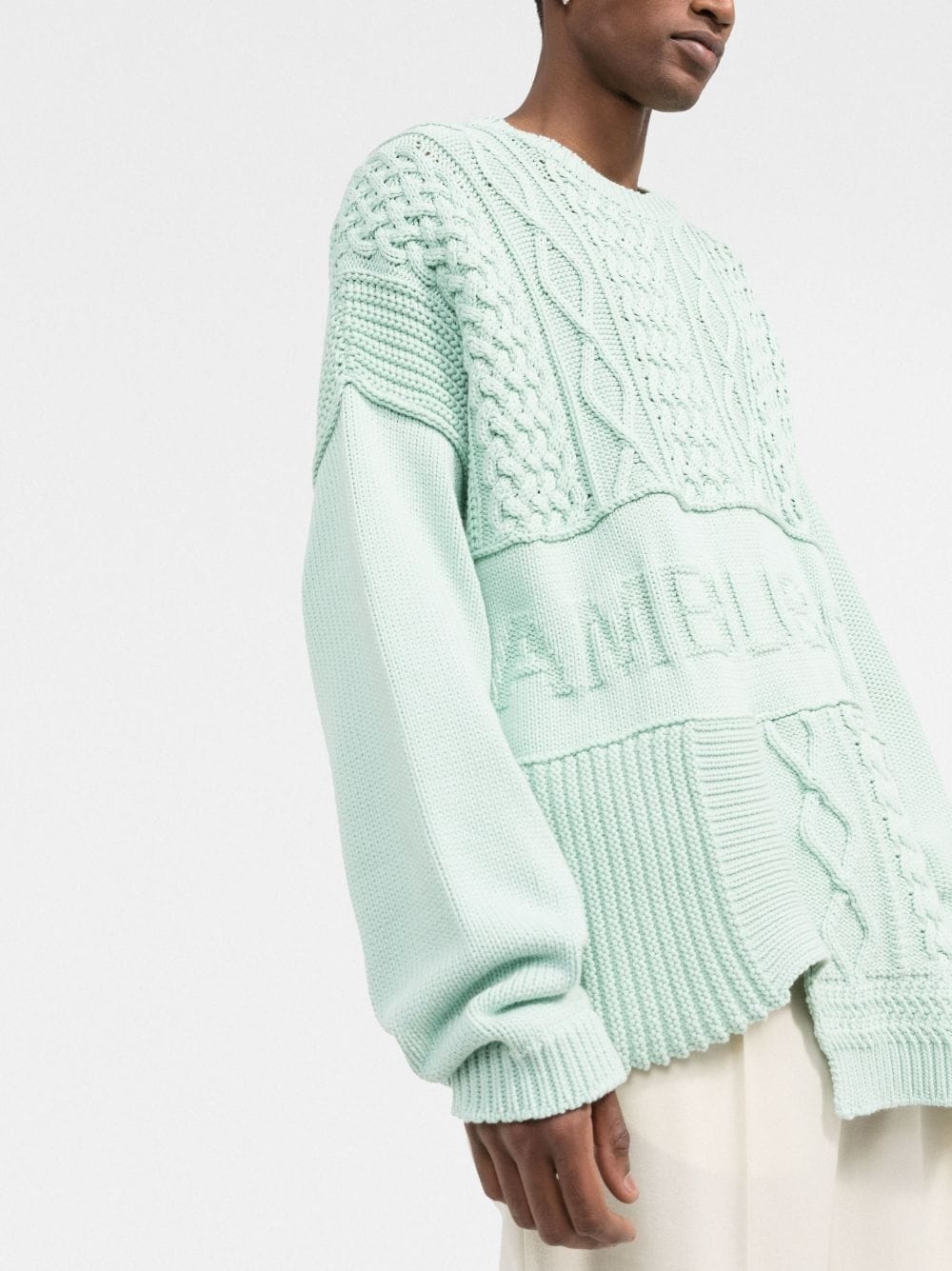patchwork knitted jumper - 3